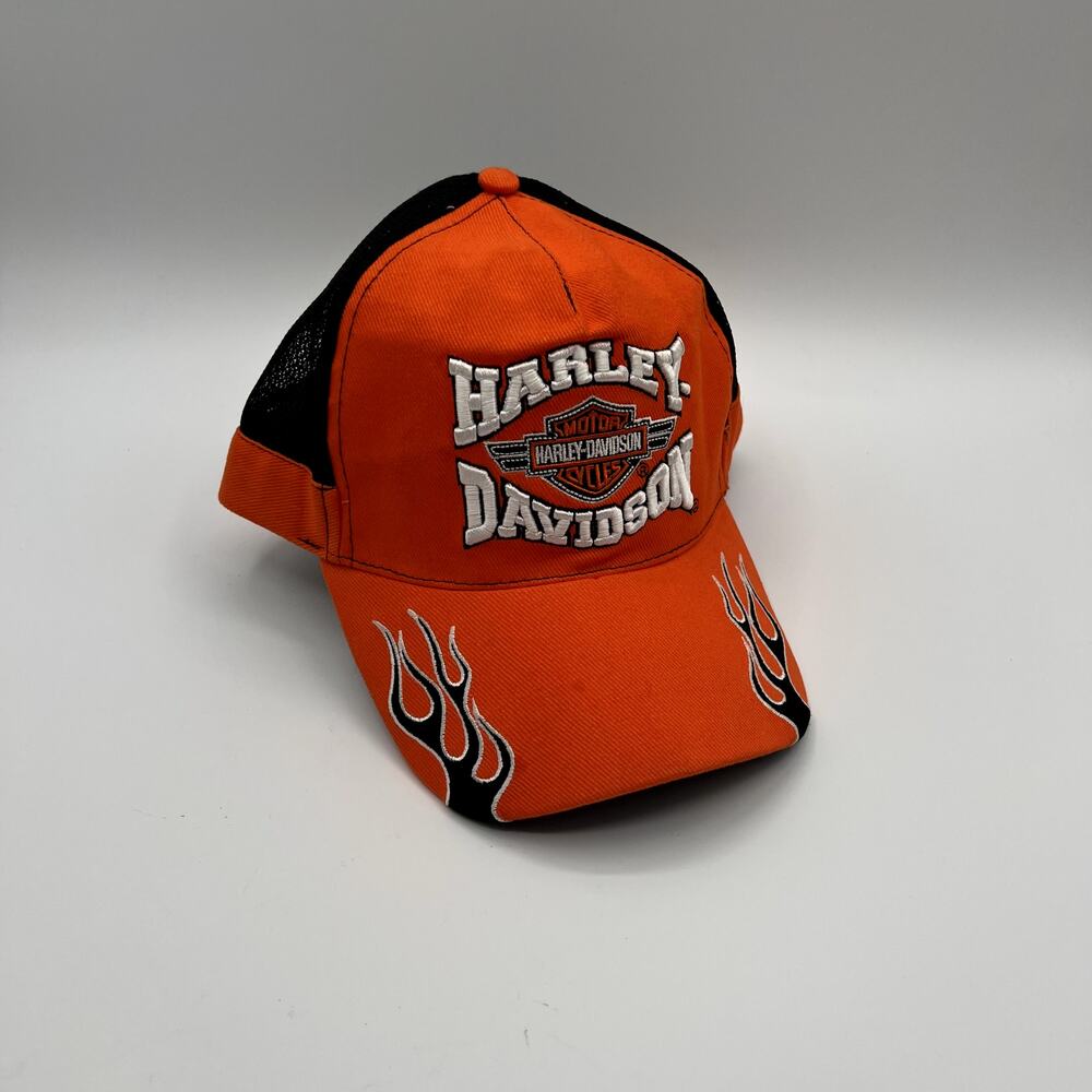 HARLEY-DAVIDSON Flames Baseball Mens Cap